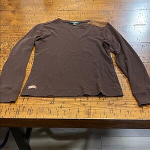 Women’s Ralph Lauren Dark Brown Tee